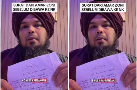 Ammar Zoni Tulis Surat untuk Ustaz Derry Sebelum Dievakuasi ke Nusakambangan, Isinya Bikin Terharu!