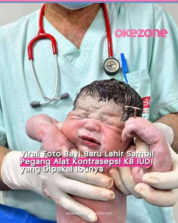 Ibu Pakai KB IUD, Bayinya Lahir Pegang Alat Kontrasepsi Ibunya yang Viral!