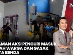 Terekam CCTV! Modus Baru Pencuri di Pangkep, Kabur Pakai Mobil Rental yang Dikemudikan Sang Istri