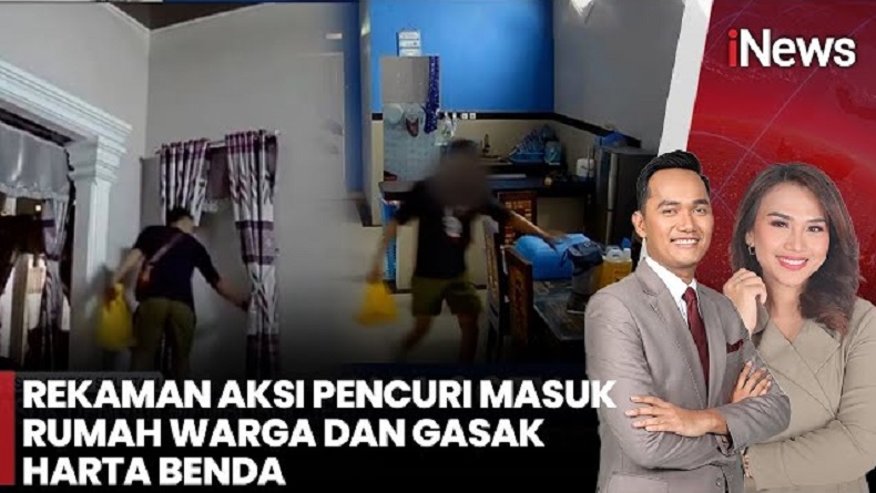 Terekam CCTV! Modus Baru Pencuri di Pangkep, Kabur Pakai Mobil Rental yang Dikemudikan Sang Istri