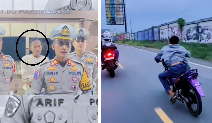 Pemotor Ugal-ugalan Tantang Polisi, Aksi Sok Jago Berakhir di Sel