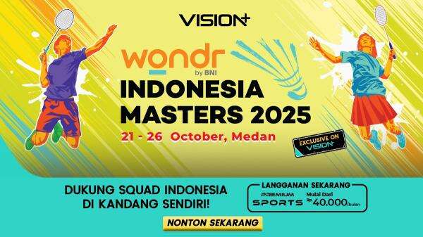 Saksikan Live Streaming Indonesia Masters Super 100 II 2025 di Vision+: Jadwal dan Linknya di Sini!