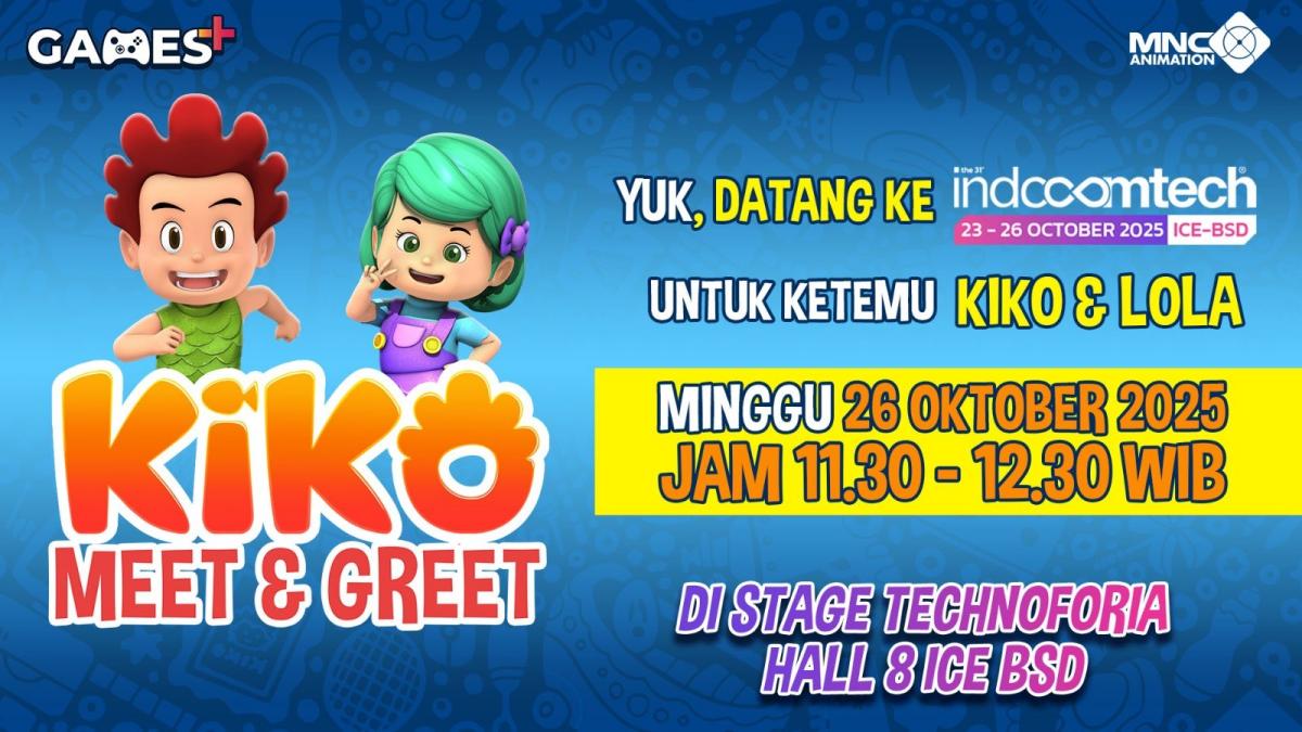 KIKO & LOLA Bakal Ramaikan Indocomtech 2025, Yuk Main Bareng di Booth MNC Animation & Games!