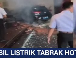 Tragis! Mobil Listrik Nyaris Masuk Lobi Hotel di Klaten, Tamu Panik Berhamburan
