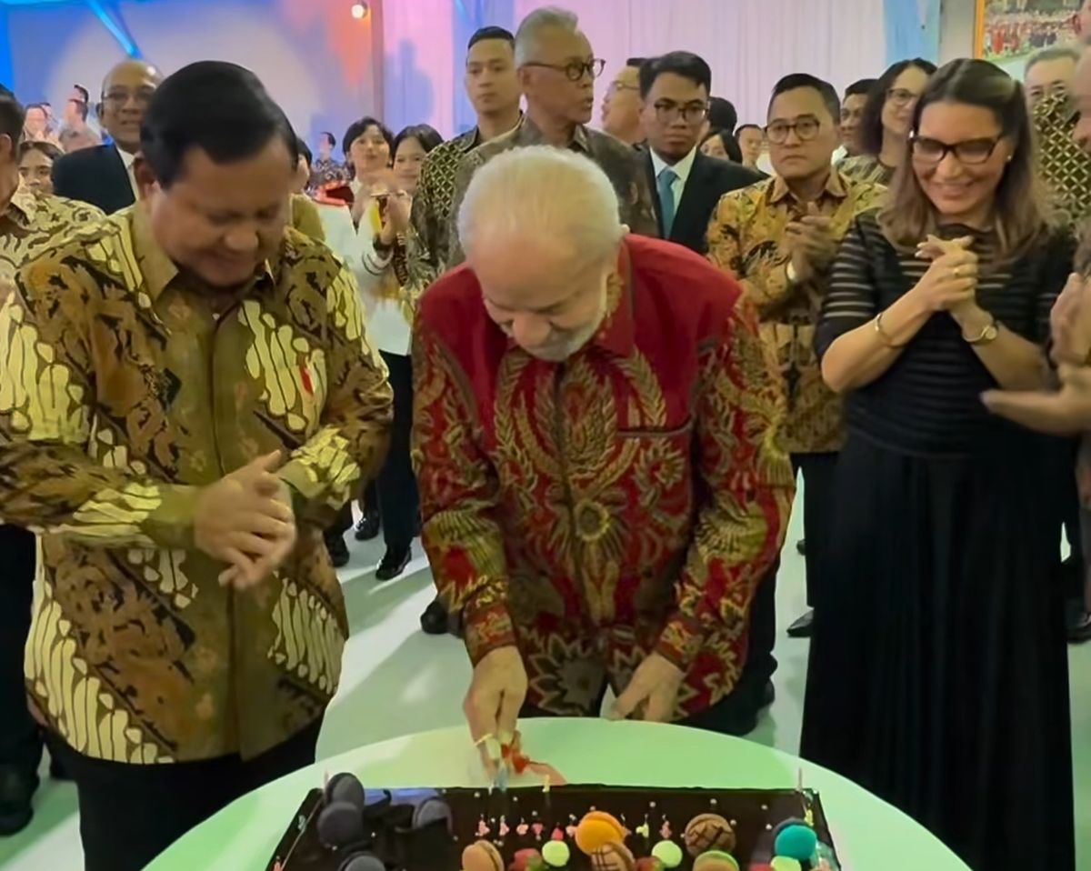 Prabowo & Lula Rayakan Ulang Tahun Bareng di Istana, Ada Kue dan Potongan Penuh Makna