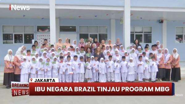 Ibu Negara Brasil Janja da Silva Tinjau Langsung Program Makan Bergizi Gratis Prabowo di Jakarta