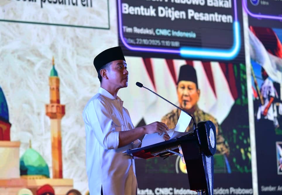 Gibran Serukan Santri Kuasai AI dan Blockchain untuk Indonesia Emas 2045