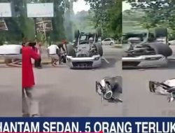 Kecelakaan Beruntun Sukabumi: Truk LPG Tabrak Pajero hingga Terguling, 5 Orang Terluka