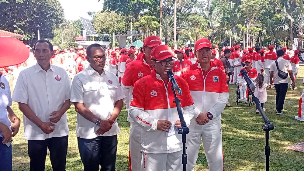 Kontingen Jakarta Diresmikan Gubernur, Target Juara Umum POPNAS & PEPARNAS 2025