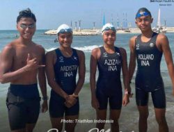Indonesia Sabet Medali Perak Triatlon AYG 2025, Kalah Tipis 9 Detik dari Jepang!