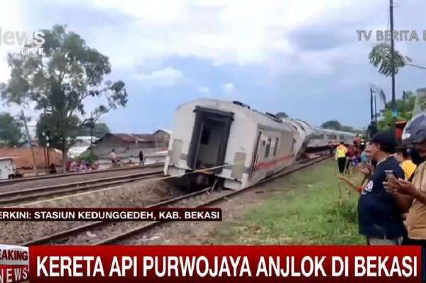 KA Purwojaya Anjlok di Bekasi, Kronologi Lengkap & Nasib 232 Penumpang