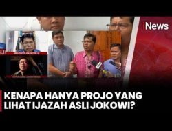 Jokowi Tunjukkan Langsung Ijazah Asli UGM ke Projo, Buktikan Isu Palsu