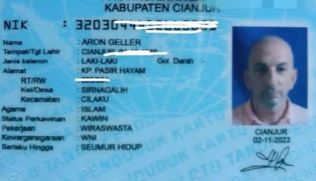 Viral KTP Israel Aron Geller di Cianjur, Dukcapil Bongkar Fakta Sebenarnya: Itu Palsu!