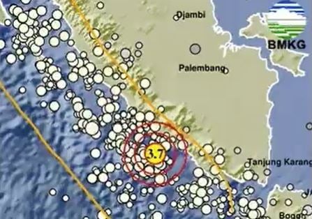 Gempa Kaur Bengkulu M 3.7 Guncang Siang Ini, BMKG Ungkap Lokasi & Imbauan Waspada
