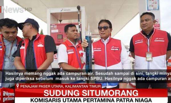 Komisaris Utama Pertamina Sidak SPBU IKN, Pastikan BBM Bebas Air & Berkualitas