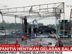 Cuaca Ekstrem Porak-Porandakan Arena Drag Race Gunungkidul, 52 Tenda Rusak