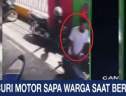 Maling Motor di SDN Lebak Terekam CCTV: Pelaku Sempat Salam dengan Guru Sebelum Beraksi