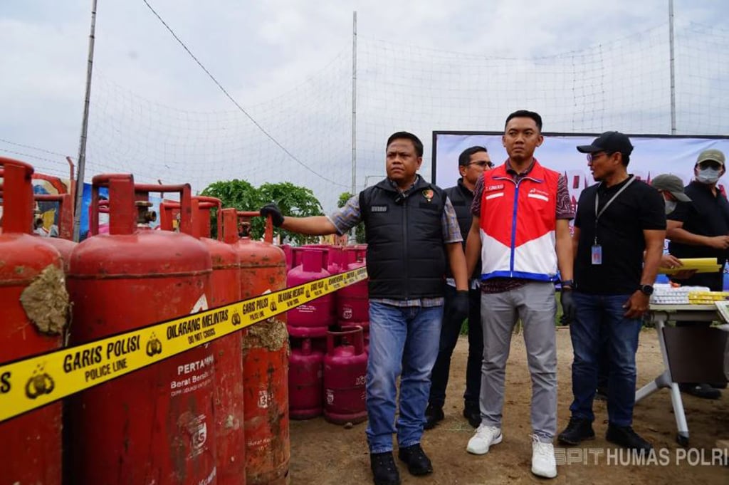 Bareskrim Bongkar Sindikat Pengoplosan Gas 3 Kg di Sukoharjo, Rugikan Negara Rp5,4 Miliar