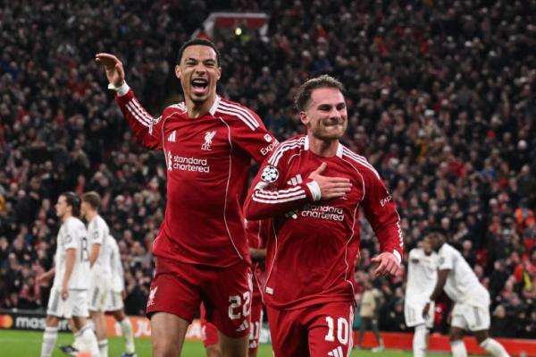 Hasil Liga Champions: Liverpool Kalahkan Real Madrid, PSG Takluk dari Bayern
