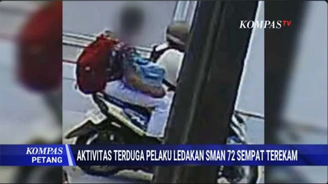 Ledakan SMAN 72 Jakarta: CCTV Ungkap Pelaku Bawa Dua Tas, Profilnya Pendiam