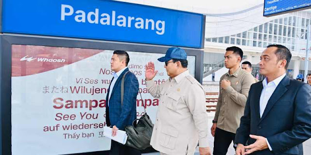 Prabowo Disebut Ksatria & Negarawan, Berani Tanggung Utang Kereta Cepat Whoosh
