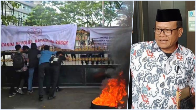 Demo Ricuh di DPRD Bogor, Mahasiswa Tuntut Evaluasi Kinerja Sugeng IPW