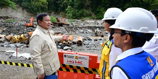 Presiden Prabowo Tinjau Perbaikan Jalan Lembah Anai Sumbar, Pastikan Akses Vital Pulih