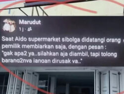 Pemilik Minimarket di Sibolga Viral Tulis Pesan Haru Usai Toko Dijarah Saat Banjir