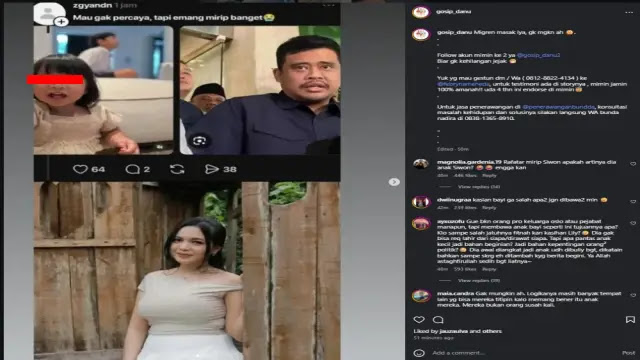 Viral! Rumor Kemiripan Lily Anak Angkat Raffi Ahmad dengan Bobby Nasution & Clara Wirianda
