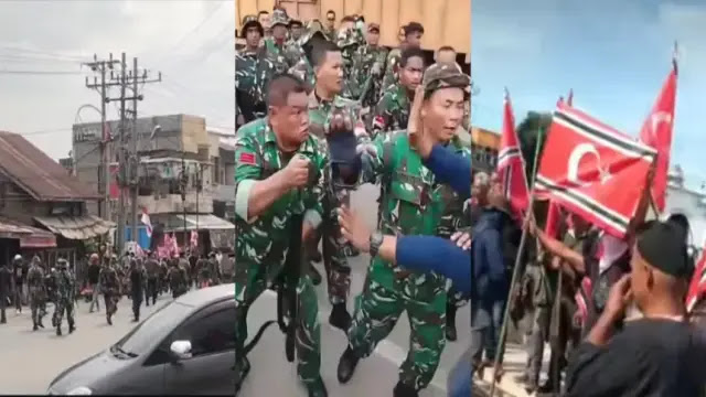 Demo Aceh Ricuh: TNI Amankan Bendera Bulan Bintang, Warga Tuntut Status Bencana Nasional