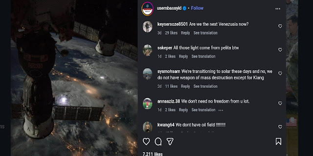 Foto Satelit AS ke Malaysia Bikin Warganet Khawatir: Kami Cuma Punya Minyak Goreng!