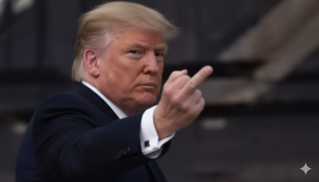 Trump Acungkan Jari Tengah ke Pekerja: Janji Buka Arsip Epstein Terbukti Bohong?