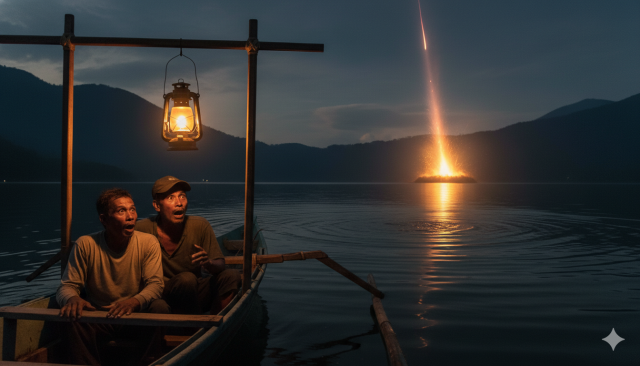 Meteor Jatuh di Danau Maninjau 2026? Ini Klarifikasi Resmi Polisi