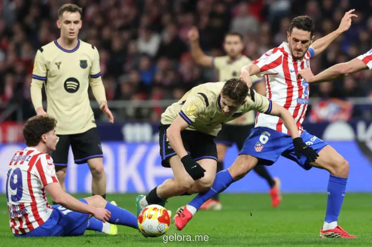 Atletico Madrid Hajar Barcelona 4-0 di Leg Pertama Semifinal Copa del Rey