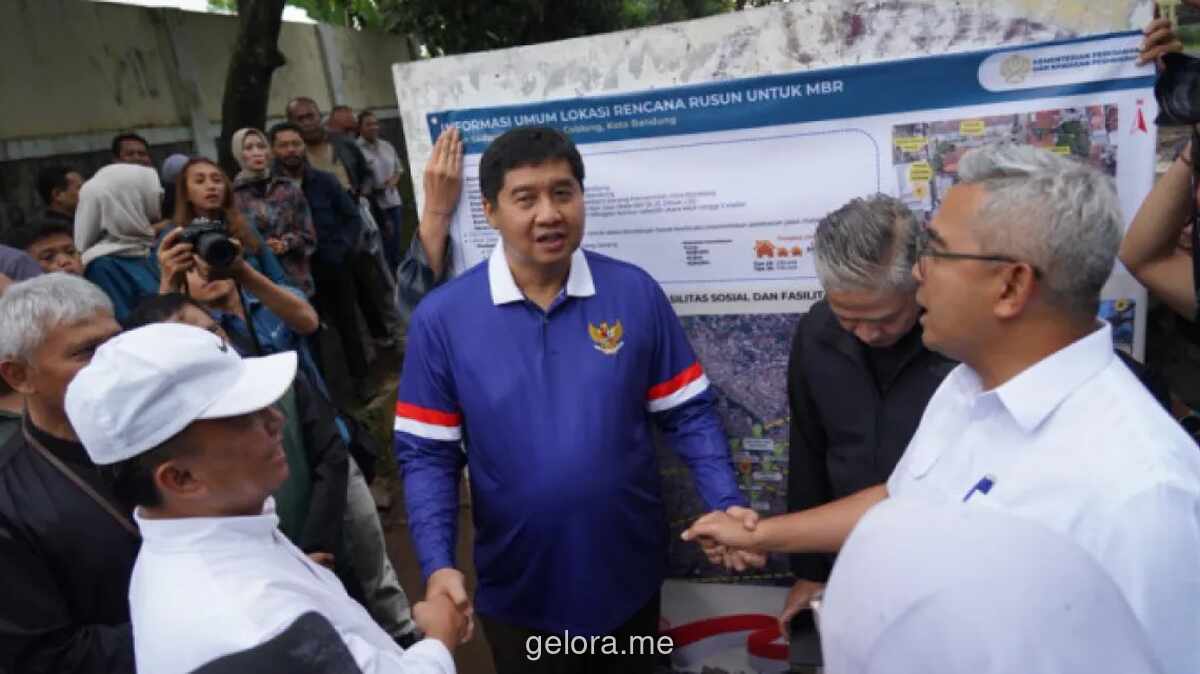 Menteri PUPR Tinjau Lahan Calon Rusun Subsidi 1.208 Unit di Bandung