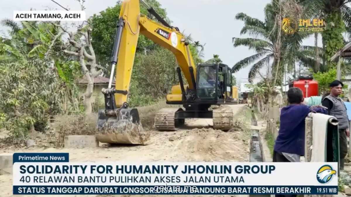 Akses Jalan Utama di Kampung Sekumur Akhirnya Terbuka Setelah Terputus 10 Hari Pascabanjir Bandang